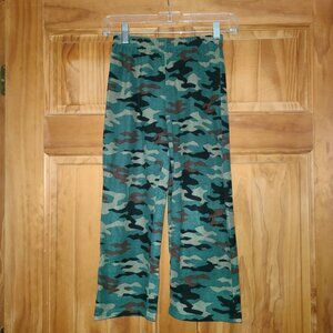 5/$20 Boys Green Camouflaged Fleece Pajama Pants